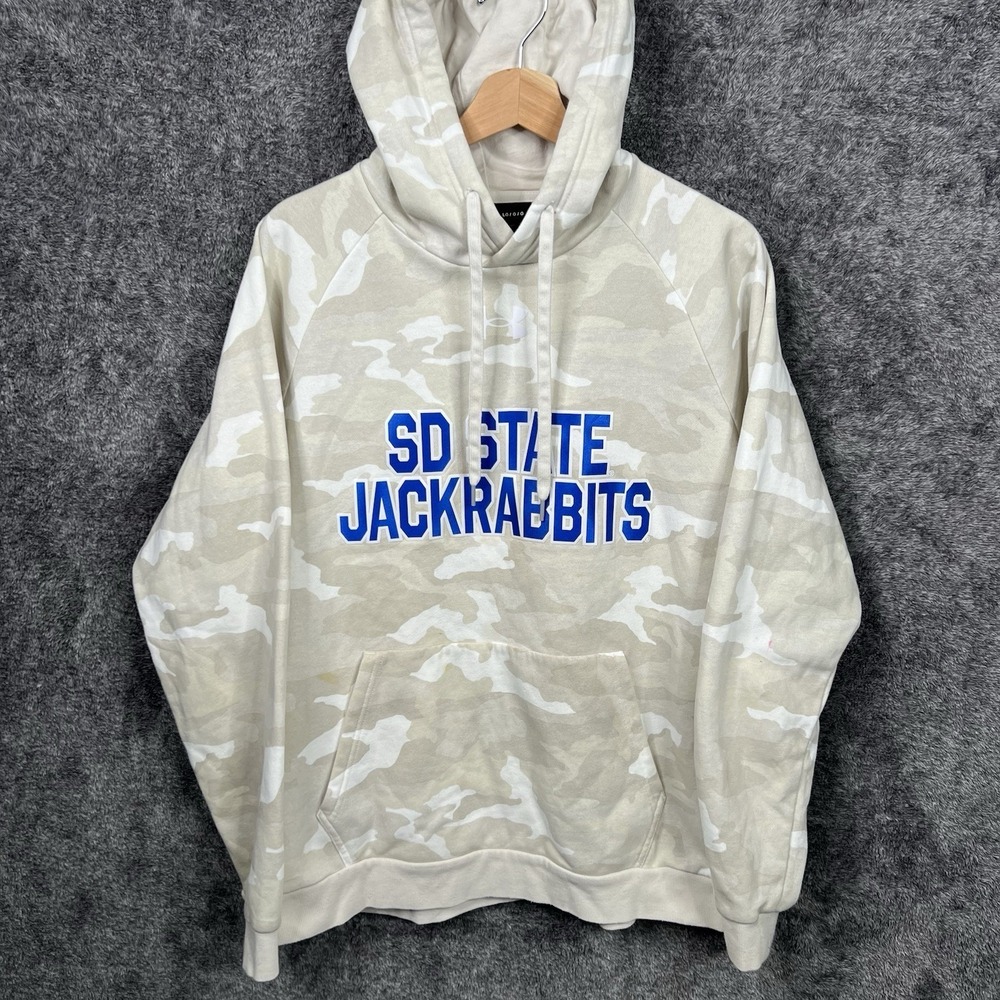 South Dakota State Jackrabbits Under Armour Men's Large Camo Hoodie Sweatshirt